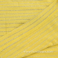 ECO Knit Yarn Dyed Lurex Metallic Stripe Fabric